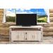 Millwood Pines Antigo Solid Wood TV Stand for TVs up to 65" Wood in Brown/Green/White | 26 H in | Wayfair 7FE32A5D93EF4F0594CBB725115C22A9