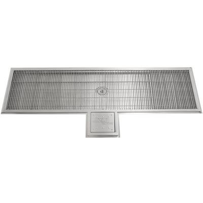 Eagle Group WTFT-1896-SG Cool Trough 18" x 96" Water Tempering System with Stainless Steel Grating