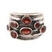 Scarlet Passion,'Faceted Garnet Cocktail Ring from India'