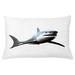 East Urban Home Shark Indoor/Outdoor Lumbar Pillow Cover Polyester | 16 H x 26 W x 0.1 D in | Wayfair 272A88BB8E5B48549D3D2AD16909EA3B