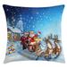 East Urban Home Christmas Indoor/Outdoor 26" Throw Pillow Cover Polyester | 26 H x 26 W x 0.1 D in | Wayfair 2A4468D6CFFD4212ADEBF8E90E99AE82