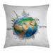 East Urban Home Indoor/Outdoor 40" Throw Pillow Cover Polyester | 40 H x 40 W x 0.1 D in | Wayfair 51CC34DF025C4CFCA405E4516E34C692