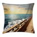 East Urban Home Nautical Indoor/Outdoor 26" Throw Pillow Cover Polyester | 26 H x 26 W x 0.1 D in | Wayfair 54E3923D052D41A38148A0A9DF86F3B8