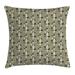 East Urban Home Indoor/Outdoor Floral 36" Throw Pillow Cover Polyester | 36 H x 36 W x 0.1 D in | Wayfair 726520FA43F744018EA7881C515B468D