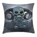 East Urban Home Spooky Scary Indoor/Outdoor 26" Throw Pillow Cover Polyester | 26 H x 26 W x 0.1 D in | Wayfair 72EC932E8A2B426D8C710275A43CBA99