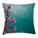 East Urban Home Exotic Summer Spring Indoor/Outdoor Floral 26" Throw Pillow Cover Polyester | 26 H x 26 W x 0.1 D in | Wayfair