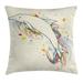 East Urban Home Dolphin Fish w/ Adventure Ocean Animal Illustration Indoor/Outdoor 26" Throw Pillow Cover Polyester | 26 H x 26 W x 0.1 D in | Wayfair