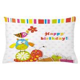 East Urban Home Birthday Indoor/Outdoor Polka Dots Lumbar Pillow Cover Polyester | 16 H x 26 W x 0.1 D in | Wayfair