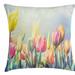 East Urban Home Floral Indoor/Outdoor 26" Throw Pillow Cover Polyester | 26 H x 26 W x 0.1 D in | Wayfair 576B83BDF21A46E8B13D20CF0150A182