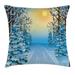 East Urban Home Winter 26" Throw Pillow Cover Polyester | 26 H x 26 W x 0.1 D in | Wayfair B2C64D48077F4E64A5A5A4260C7C8870