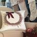 Eastern Accents Holiday Wreath Handpainted Square Pillow Cover & Insert Polyester/Polyfill/Cotton Blend | 22 H x 22 W x 3 D in | Wayfair 7W-ATE-203