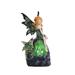 FC Design Fairy & Dragon Night Light Ceramic in Green | 8 H x 5 W x 5 D in | Wayfair GSC6692070