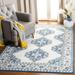 White 120 x 0.23 in Indoor/Outdoor Area Rug - White 120 x 0.23 in Indoor Area Rug - Charlton Home® Slesnick Oriental Dark Blue/Ivory Area Rug Polyester | Wayfair