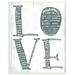 Ebern Designs 'Love Family Home Paint Texture Neutral Gray Word Design' Textual Art Wood in Brown | 19 H x 13 W in | Wayfair