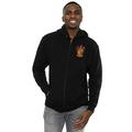 Harry Potter Men's Gryffindor Crest Breast Print Zip Up Hoodie Black Large