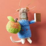 Anthropologie Other | Christmas Miss Bumbles Teacher Mouse Ornament Nwt | Color: Blue/Green | Size: 4”