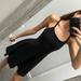 Urban Outfitters Dresses | Black Fit & Flare Cami Dress | Color: Black | Size: Xs