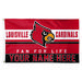 WinCraft Louisville Cardinals Personalized 3' x 5' One-Sided Deluxe Flag