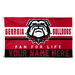 WinCraft Georgia Bulldogs Personalized 3' x 5' One-Sided Deluxe Flag