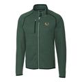 Men's Cutter & Buck Green Miami Hurricanes Mainsail Full-Zip Jacket