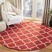 Red/White 72 x 0.25 in Area Rug - Ebern Designs Rodgers Geometric Handmade Flatweave Wool Red/Ivory Area Rug Wool | 72 W x 0.25 D in | Wayfair