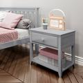 Harriet Bee Lubin 1 Drawer Solid Wood Nightstand in Gray | 23 H x 22.75 W x 17.5 D in | Wayfair 6AC01FECDB7A4767A9997AB609563946