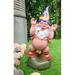 August Grove® Dunigan Old Mr Gnome Statue Resin/Plastic in Pink | 13.5 H x 7.25 W x 6.75 D in | Wayfair 068830F90ADA4AD88798E775B6529820