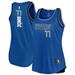 Women's Fanatics Branded Luka Doncic Blue Dallas Mavericks Fast Break Team Tank Jersey - Icon Edition