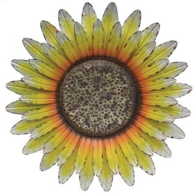 Regal Art & Gift 12717 - Galvanized Sunflower Wall Decor Botanical Wall Decor