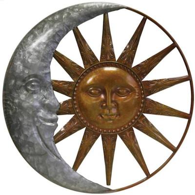 Regal Art & Gift 12718 - Galvanized Sun and Moon W...