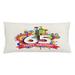 East Urban Home 65Th Birthday Indoor/Outdoor Lumbar Pillow Cover Polyester in White | 16 H x 36 W x 0.1 D in | Wayfair