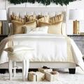 Eastern Accents Luxe Gold/Duvet Cover Set Microfiber in White | Full Duvet Cover + 4 Shams + 1 Throw Pillow | Wayfair 7W-BDF-035