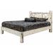 Millwood Pines Montana Collection Pine Platform Bed Wood in Gray/White | 47 H x 46 W x 81 D in | Wayfair A46B5689EEE048AFB19A7AD0FCB29B5B