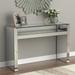 House of Hampton® Eaker 48" Console Table Glass/Metal | 31.25 H x 47.75 W x 14 D in | Wayfair 5F4274D0FD7E472B9557273FDF5F431F