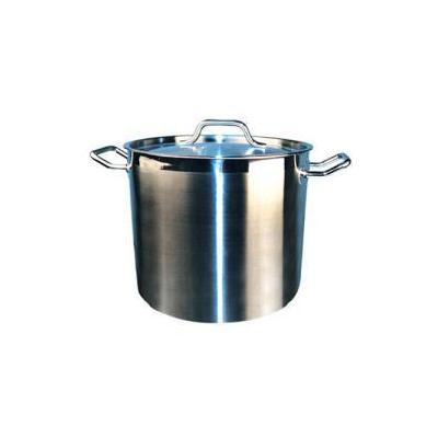 Winco SST-24 24 qt. Stainless Steel Stock Pot with Cover