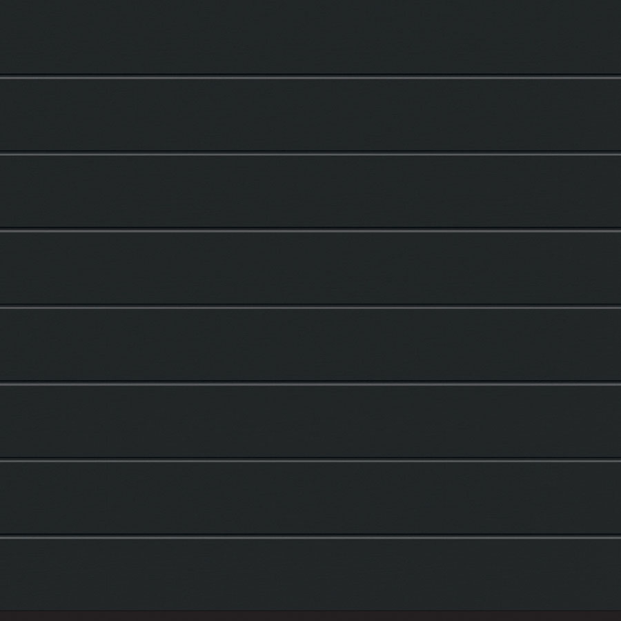 Hörmann Sektionaltor Rundum-sorglos-Paket RenoMatic Garagentor inkl. Zarge, Antrieb & Handsender, schmale Lamellen (M-Sicke), 2750x2250 mm,Anthrazit metallic (CH 703),Woodgrain Image