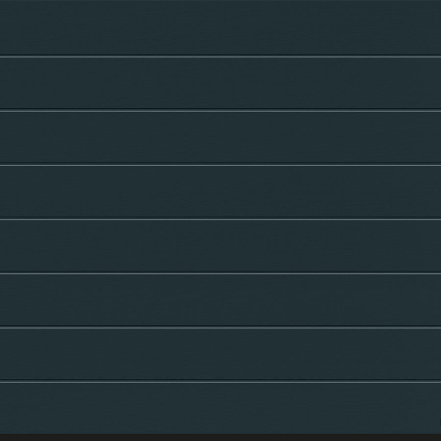 Hörmann Sektionaltor Rundum-sorglos-Paket RenoMatic Garagentor inkl. Zarge, Antrieb & Handsender, schmale Lamellen (M-Sicke), 2750x2250 mm,Anthrazitgrau (RAL 7016),Woodgrain Image