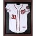 Washington Nationals Mahogany Framed 2019 World Series Champions Logo Jersey Display Case