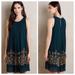 Anthropologie Dresses | Anthropologie Not So Serious Beaded Swing Dress | Color: Blue/Green | Size: 12