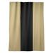 East Urban Home Colorado Stripes Room Darkening Rod Pocket Single Curtain Panel Sateen in Black/Yellow | 53 H in | Wayfair