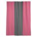 East Urban Home New Jersey College Stripes Sheer Rod Pocket Single Curtain Panel Sateen in Red/Black | 53 H in | Wayfair