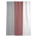 East Urban Home Mississippi Woof Window Striped Sheer Rod Pocket Single Curtain Panel Sateen in Red/Gray | 84 H in | Wayfair