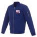 Men's NFL Pro Line by JH Design Royal New York Giants Full-Zip Bomber Lightweight Jacket