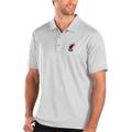 Men's Antigua White Miami Heat Balance Polo