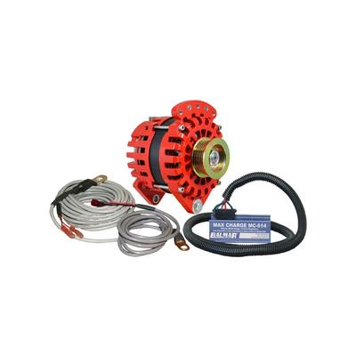 Balmar Alternator 3.15" Dual Foot Saddle K6 Serpentine Pulley Regulator & Temp Sensor - 170A Kit - 12V XT-DF-170-K6-KIT