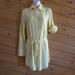 J. Crew Dresses | J. Crew Yellow Stripe Seaside Shirt Dress Cover Up | Color: White/Yellow | Size: Xs