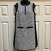 Madewell Dresses | Madewell Blk/Wht Tweed Weave Sleeveless Dress Sz 0 | Color: Black/White | Size: 0