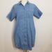 Madewell Dresses | Madewell Courier Lauryn Wash Shirtdress Xxs | Color: Blue | Size: Xxs