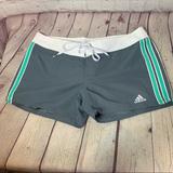 Adidas Swim | Adidas Gray And Teal Board Shorts Size 8/9 | Color: Gray | Size: M