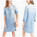 J. Crew Dresses | J. Crew Chambray Drapey Shirt Dress | Color: Blue | Size: S